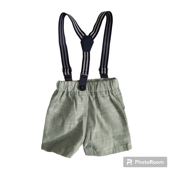 Baby Boy Suspender Pants. - Picture 8 of 9
